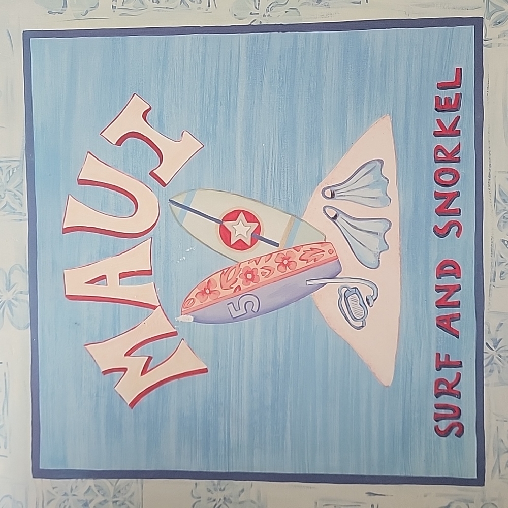 🍍Maui Surfing Fun Plaque 🏄‍♀️